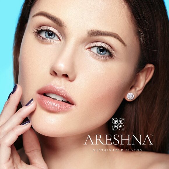 2.5 Carat Round Cut Lab Created Diamond Halo Earrings Stud Jackets Push Gift - Picture 3 of 12